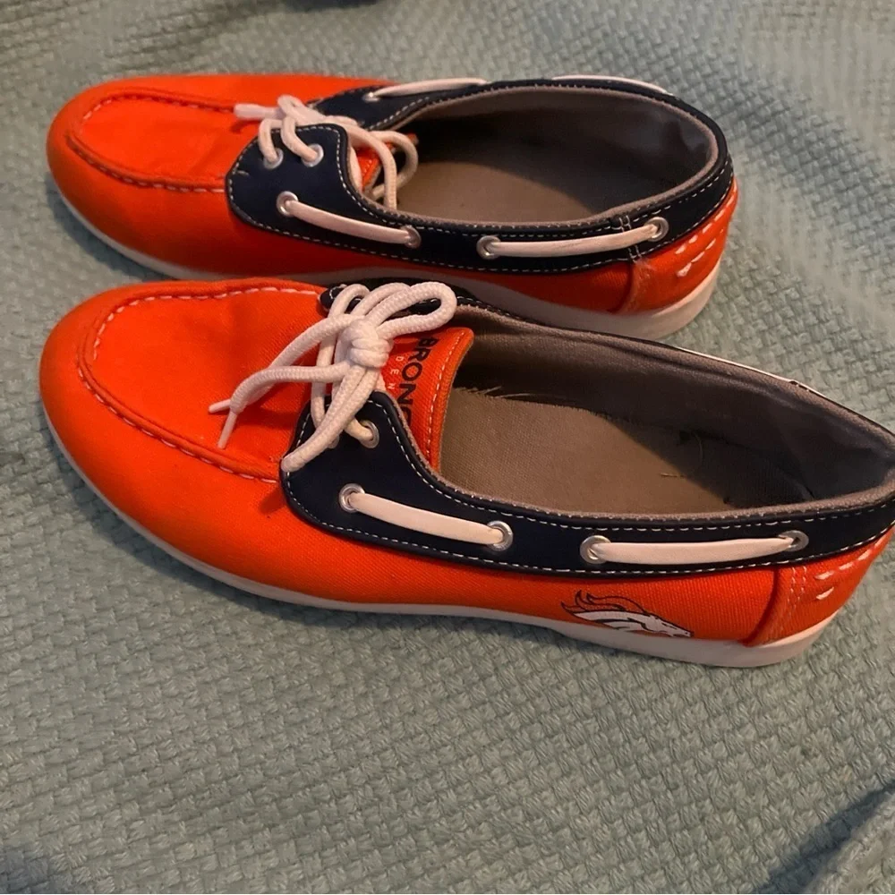 NFL Mens Denver Broncos Boat Deck Shoes - Focos - Size 7